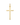 Cruz Gracia 17 x 30 mm, oro 9K