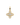 Cruz trébol diamantes, oro