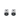 Gemelos Black Dandy diamantes, acero