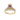 Anillo Claddagh rubí y diamantes, oro