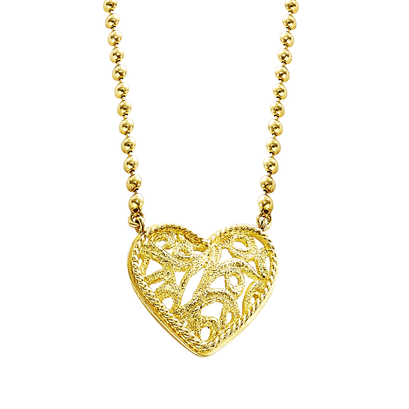 Aro Colgante Corazon Oro 18k U2013 Joyas Lillo