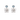 Pendientes Lido azul, plata
