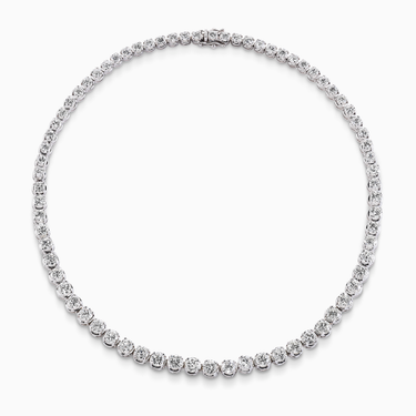 Riviere diamond choker, white gold