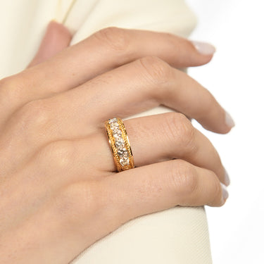 Anillo Califato Maxi diamantes, oro