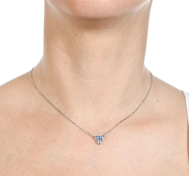 Colgante Candy Trio topacio azul, oro blanco