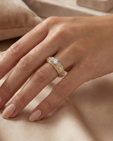 Anillo Adamas diamantes 0,30 ct, oro bicolor