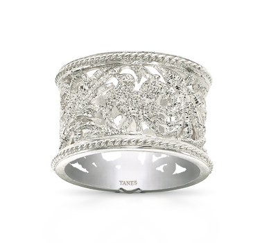 Anillo Albayzín, oro blanco