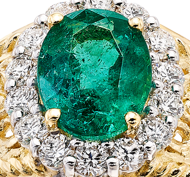 Anillo Almanzor esmeralda, oro