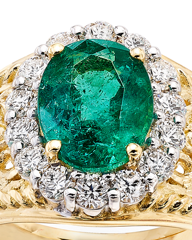 Anillo Almanzor esmeralda, oro