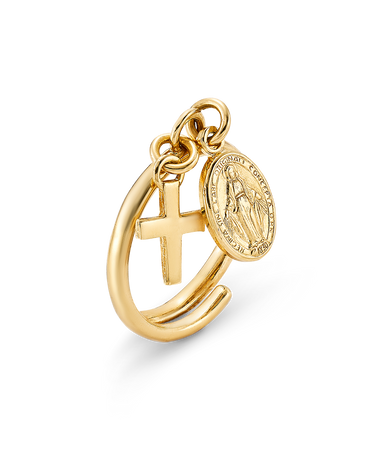 Anillo Bac, plata dorada
