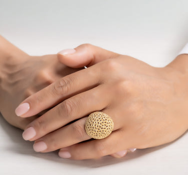 Anillo Bolshoi, plata dorada