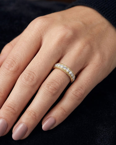 Anillo Califato Medium diamantes, oro