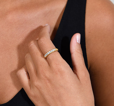 Anillo Califato Mini diamantes, oro