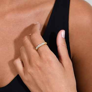 Anillo Califato Mini diamantes, oro