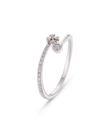 Anillo Carla, oro blanco