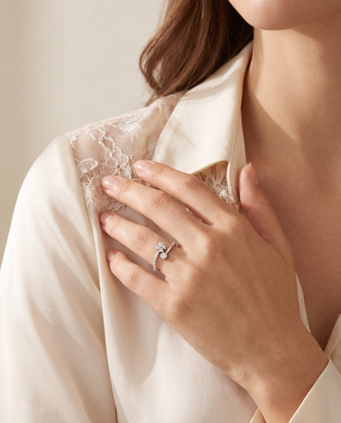Anillo Carla, oro blanco