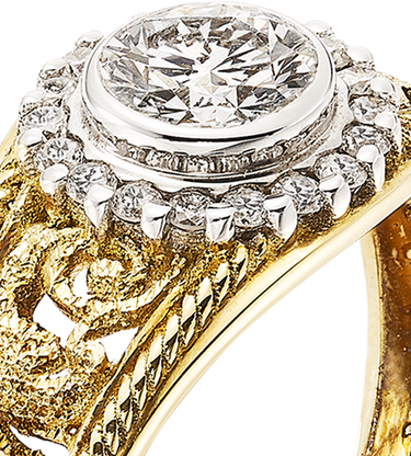 Anillo Carmen diamantes, oro