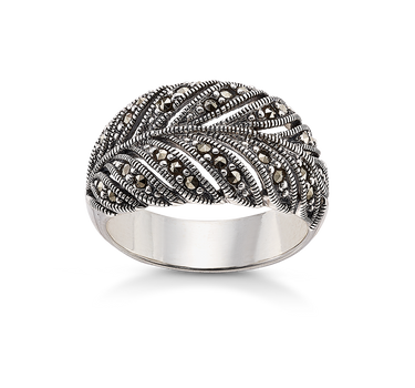 Anillo Chopin marcasitas, plata