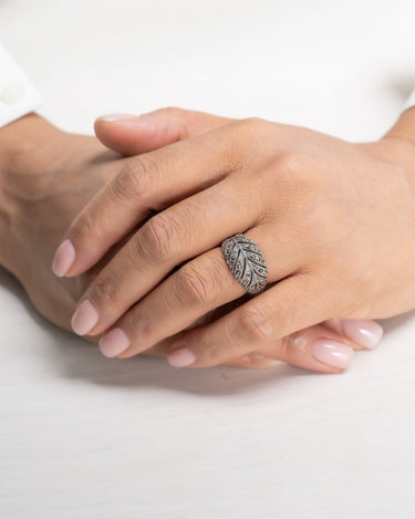 Anillo Chopin marcasitas, plata