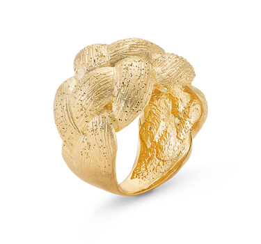 Anillo Fiona, plata dorada