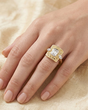 Anillo Florida diamantes, oro