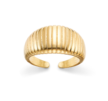 Anillo Glass, plata dorada