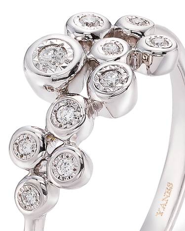 Anillo Grazia, oro blanco