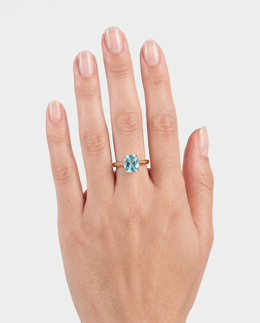 Anillo Honey topacio, plata dorada