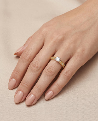 Anillo Ilios diamantes, oro