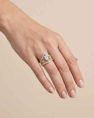 Anillo Imperial Toledo diamantes, oro