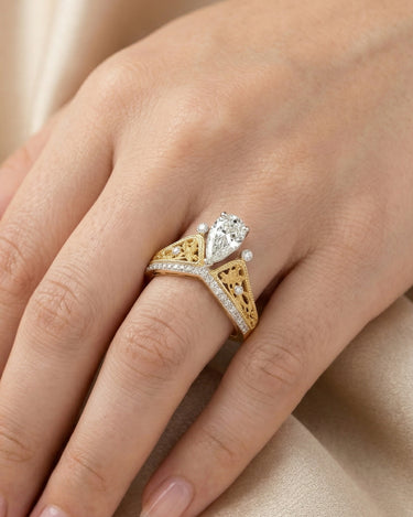 Anillo Imperial diamantes, oro