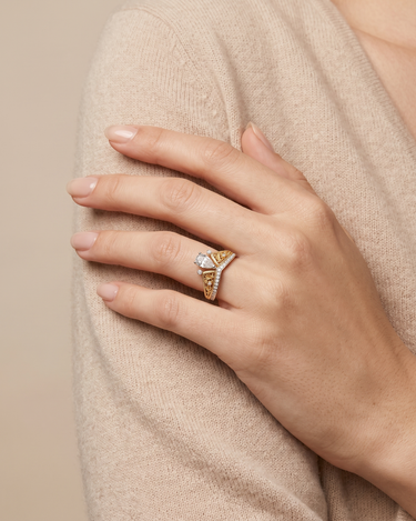 Anillo Imperial diamantes, oro