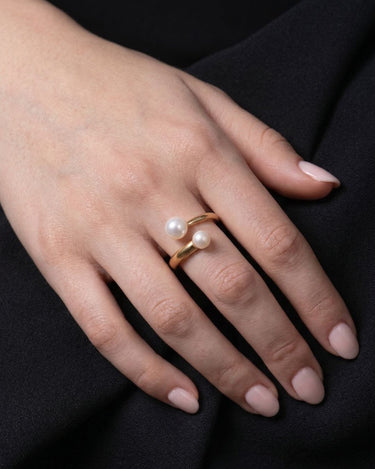 Anillo Jávea, plata dorada