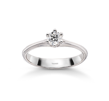 Anillo Kaia diamantes 0,20 ct, oro blanco