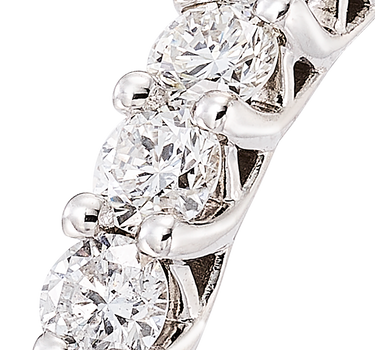 Anillo Kelly diamantes 0,75 ct, oro blanco