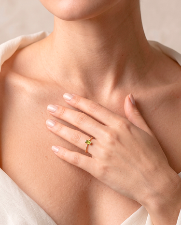 Anillo Life peridoto, oro