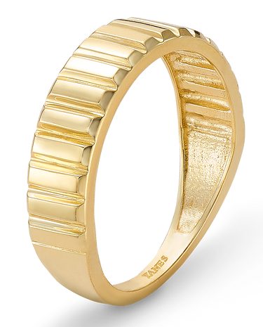 Anillo Lined, oro 9K