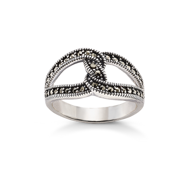 Anillo Mozart marcasitas, plata