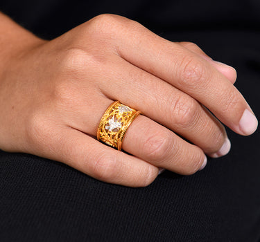 Anillo Sacromonte diamantes, oro