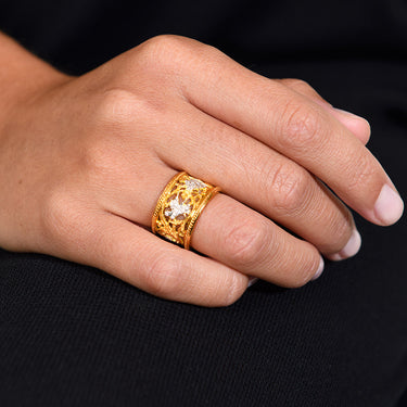 Anillo Sacromonte diamantes, oro