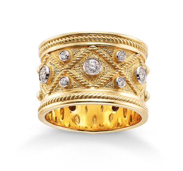 Anillo Tambor diamantes, oro