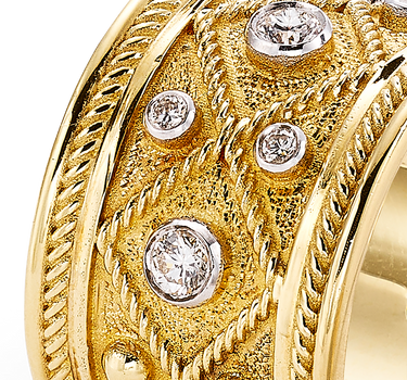 Anillo Tambor diamantes, oro