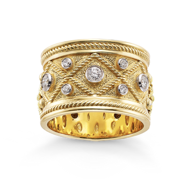 Anillo Tambor diamantes, oro