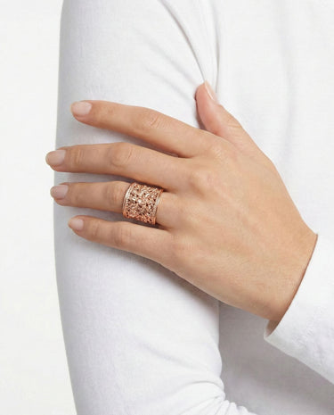 Anillo Traviata, plata rosa