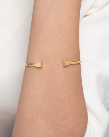 Brazalete Cubos L, oro