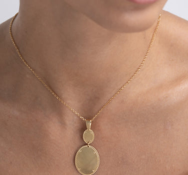 Colgante Abrás, plata dorada