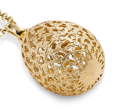 Colgante Bolshoi mini, plata dorada