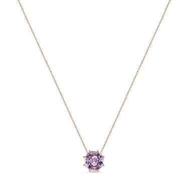 Colgante Carla amatista, plata dorada