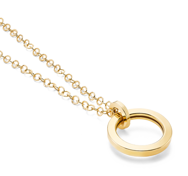 Colgante Charm, plata dorada