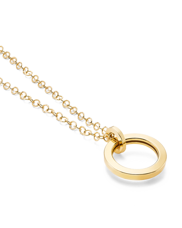 Colgante Charm, plata dorada
